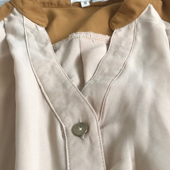 Mustard Dress with Button Detail - Picture 3 of 3